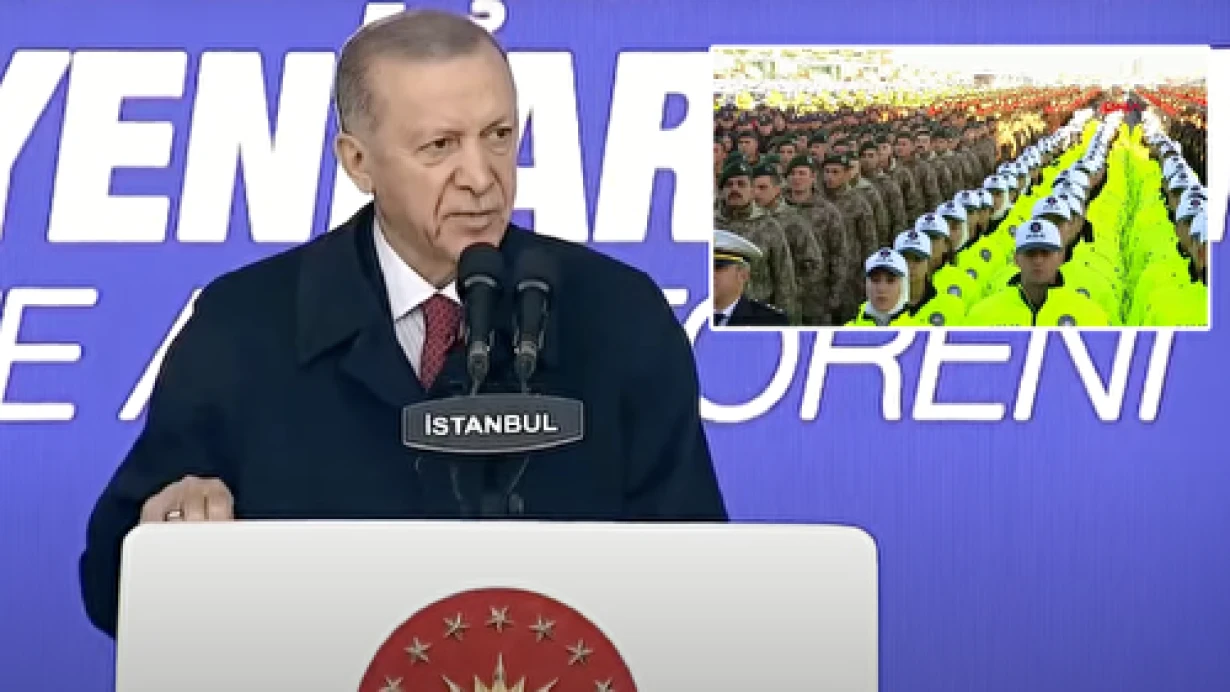 Cumhurbaşkanı Erdoğan'dan önemli açıklamalar: 6 bin 992 polis göreve başlıyor